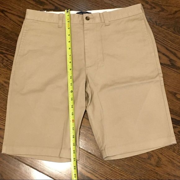 J. CREW Mercantile Flex Flat Front Khaki Shorts 32 - Picture 5 of 13